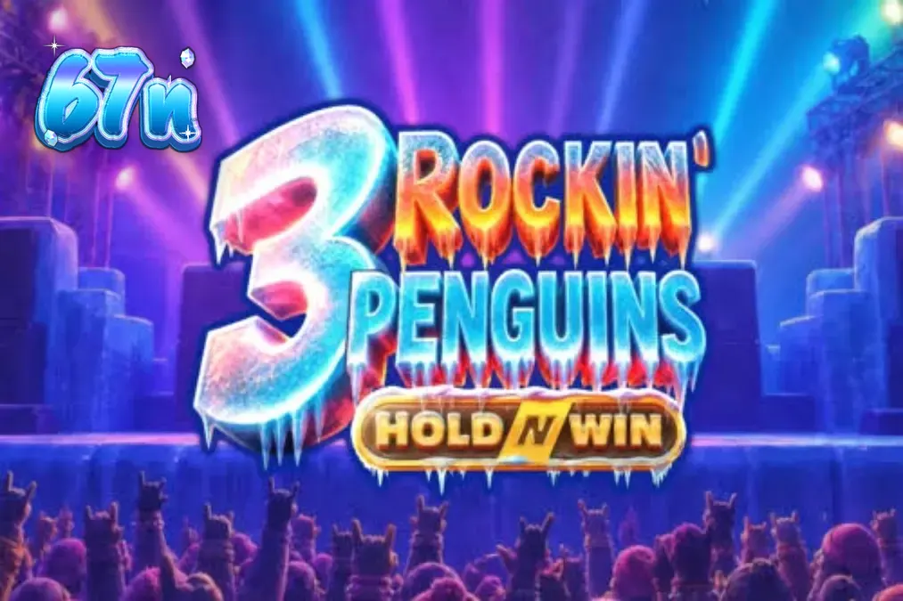 3 Rockin’ Penguins slot game concert stage theme